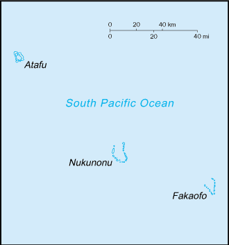 Map of Tokelau